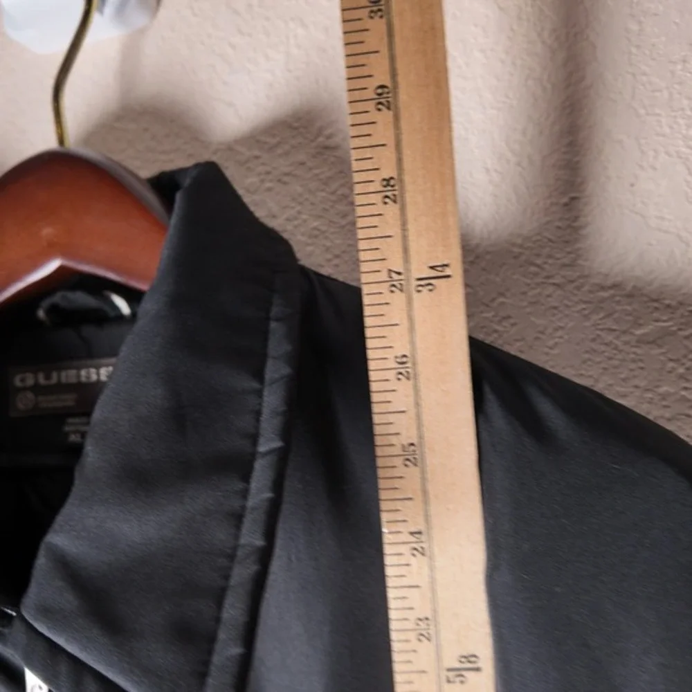 VINTAGE GUESS Mens Black Full Zip‎ Jacket Lightweight Casual Outerwear XL